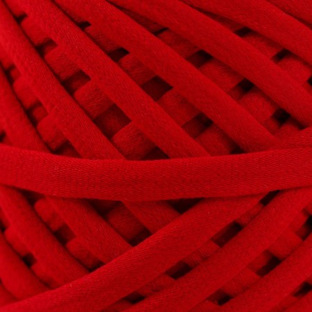 Knitted yarn set No. 5, 3x30 m/100 g, width 7-9 mm (red, yellow, kiwi)-3
