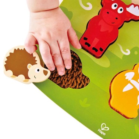 Tactile puzzle "Forest animals"-2