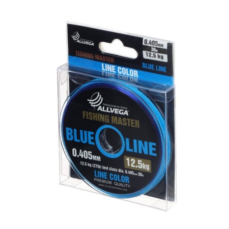 Monophile Fine Allvega Fishing Master, diameter 0.405 mm, test 12.5 kg, 30 m, blue-1
