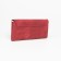 Women's wallet on the button, red color
