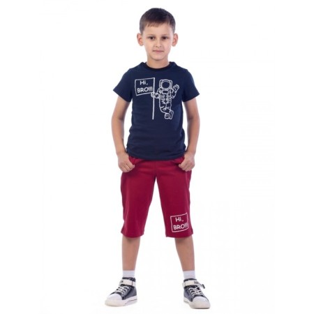 Children's costume Hi Bro !!!, height 104 cm, dark blue color-3