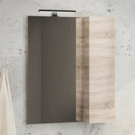 Mirror Comfort Comfort Casserves 60 for the bathroom, sonom's oak color