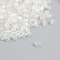 Beads for creativity Plastic "Rhombus Crystal Holography White" set 20 grams 0.4x0.4 cm