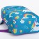 Baby backpack on lightning, 2 outer pockets, blue color