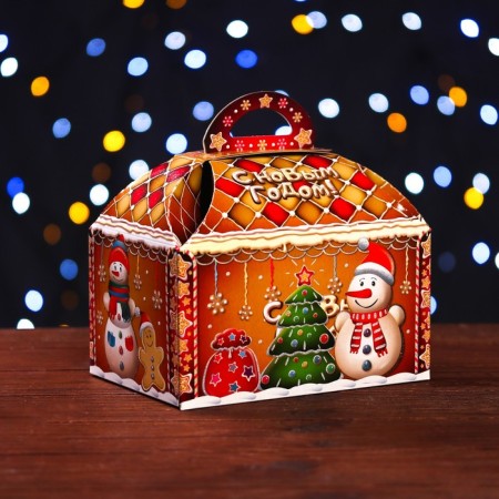 Gingerbread gift box 18.5 x 12.5 x 19 cm-1
