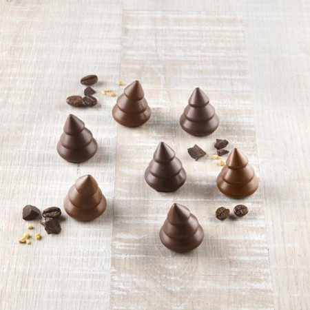 Form for the preparation of sweets Choco Trees, silicone-1