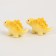 Miniature puppet "dinosaurus", set 2 pcs., Size 1 pc. - 3 × 5.5 × 2 cm, yellow color