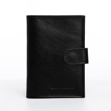 Cover for auto documents and passports, black color