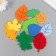 Decor for creativity "leaves from felt and foamiran" from 4.5 to 6 cm Mix ((set 10 pcs)