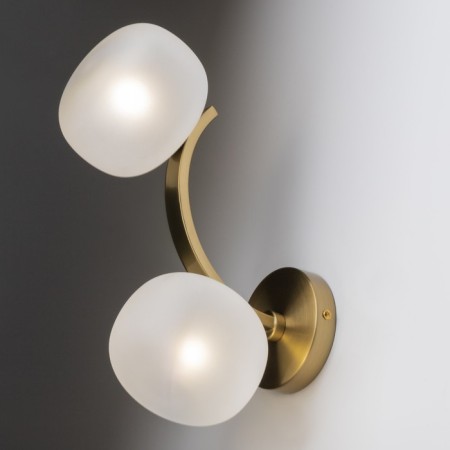 Bra Freya Fr54444WL-02BS Donuts, 220x120x310 mm, G9, 2x30W, brass color-5