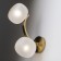 Bra Freya Fr54444WL-02BS Donuts, 220x120x310 mm, G9, 2x30W, brass color
