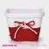 Kashpo for flowers wicker "bow", 10.5 × 10.5 × 8 cm, color mix
