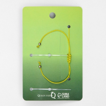 Set 2 objects: bracelet, lip gloss "avocado" clover, green color, 6 cm-2