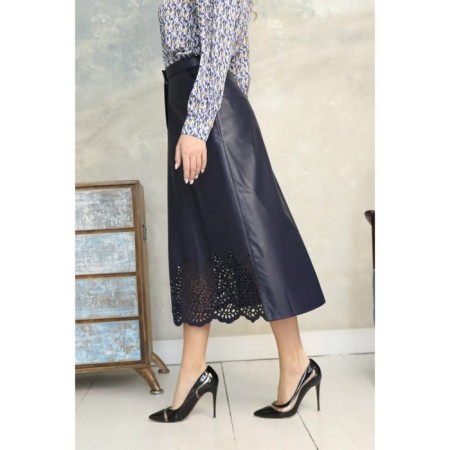 Women's skirt, size 42, blue color-3