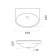 Sanita sink "Samara", without a hole for the mixer, white
