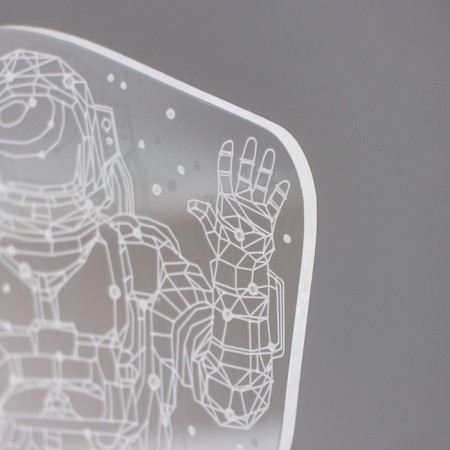 Cosmonaut lamp Led RGB from a network 9.5x10x21 cm Risalux-7