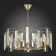Suspended EVOLUCE lamp. Sle103403-07. Giano. 7x40 watts, E14, 65x65x28 cm, Shampan