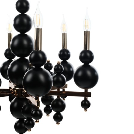 Siena chandelier 6he14 40W black and gold 60x60x117 cm-6