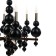 Siena chandelier 6he14 40W black and gold 60x60x117 cm