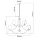 Palermo chandelier, size 93x285x93 cm, 720W 12XE27 IP 20