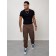 Cargo jeans men, size 44, brown color