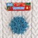 Jewelry decoration "Snowflake" (set of 3 pcs) D-9.5 cm, blue