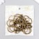 The base for the key fob Ring metal with a chain and screw Brass 3x6.4 cm