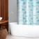 The bathroom curtain "Underwater World", 180 × 180 cm, blue color