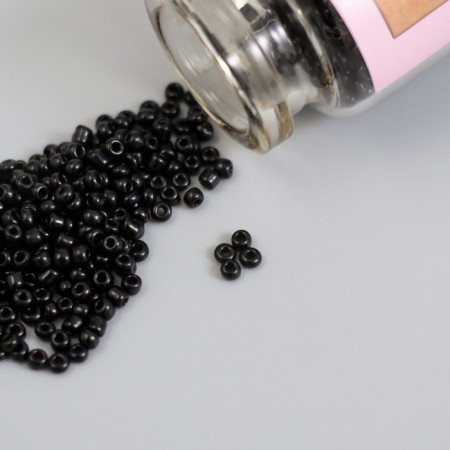 12/0 round beads in the bottle "Black Night" 2x20 g set 2 pcs-2