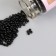 12/0 round beads in the bottle "Black Night" 2x20 g set 2 pcs