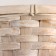 Kashpo wicker, d25xh10cm, white, bamboo