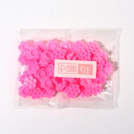 Palette (honeycomb) for glue, set - 50 pcs, pink color-3