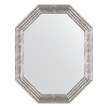 Mirror in the baguette frame, a wave of chrome 90 mm, 76x96 cm