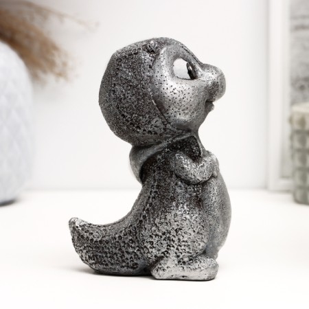 Figure "Kosh" silver, 9x11x13cm-3