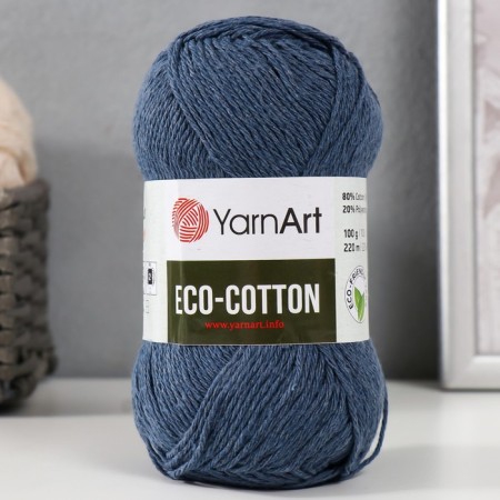 Eco-Cotton yarn 80% cotton 20% polyester 220m/100g (773 jeans)