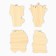 Christmas tree toy New Year, 4 pcs, set, cute