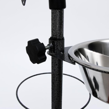 Adjustable multi -level stand wall -mounted with 2 bowls of 2.5 liters-2