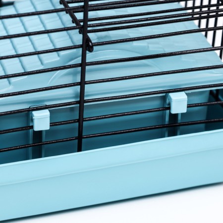 Mini cell for rodents "Pijon" No. 1, equipped, 27 x 15 x 13 cm, turquoise-10