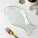 Glass serving dish "Fish", 13 × 24 cm, with a golden border