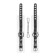 The shackles of Pecado BDSM, soft, with one strap, with grirts, genuine leather, white-black
