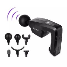 Body massage KitFort KT-2976, electric, percussion, 24 watts, 6 nozzles, black