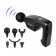 Body massage KitFort KT-2976, electric, percussion, 24 watts, 6 nozzles, black