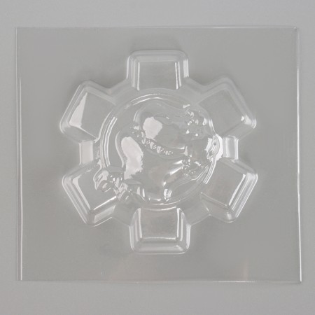 Magnet from gypsum "turbosaurus. Track "-1