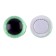 Elose -based eyes, set of 10 pcs., Size 1 pc. - 8 mm, green color with sparkles