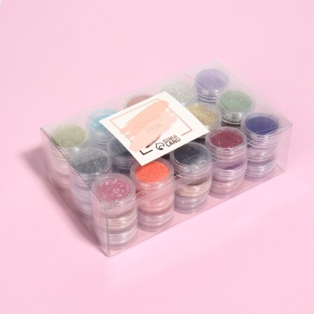 Sparkles for decor, small, 45 jars, multi -colored-1