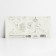Money envelope "Paris", glitter, 16.5 x 8 cm