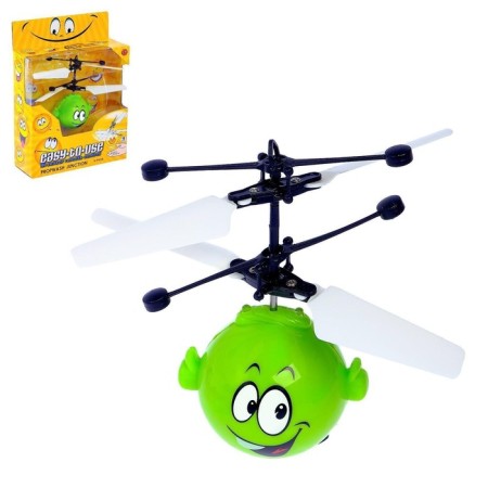 Superbol "Smile", works on the battery, the color is green