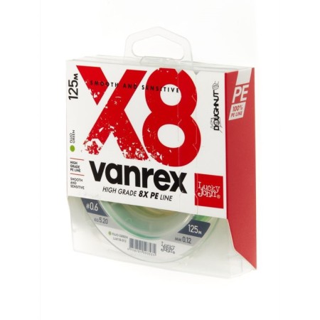 Flaw Lucky John Vanrex X8 Braid Fluo Green 125/012-1