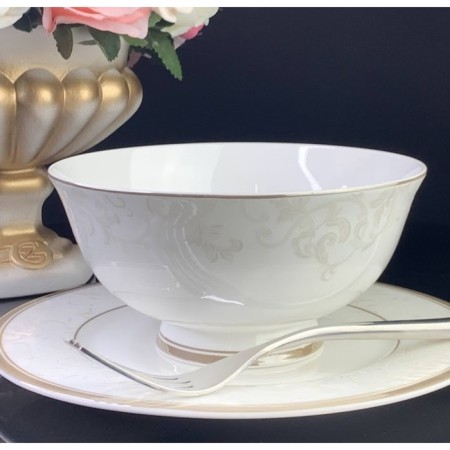 Set of salad bowls Lenardi "Gray silk", D = 15 cm, 6 pcs-1