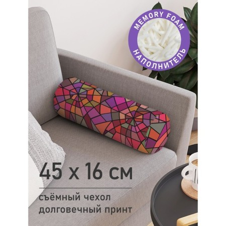 Pillow Bellard "Stained glass, decorative, size 16x45 cm